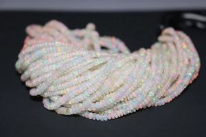 Perles rondes lisses en opale éthiopienne de haute qualité, 3 mm, 16 pouces, 31 carats, pour la fabrication de colliers, bracelets et boucles d'oreilles - Product Image 2