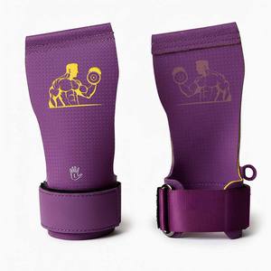 Factory Sale Gym Training Hand Grips with Palm Pad & Rubber Grip Pads for Weight Lifting <b>Dumbbell</b> Pull Ups Training Grips - Product Image 6