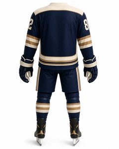 Custom Ice Hockey Jersey <b>Men's</b> Polyester Breathable Team Uniform Adult Size OEM Service - Product Image 6