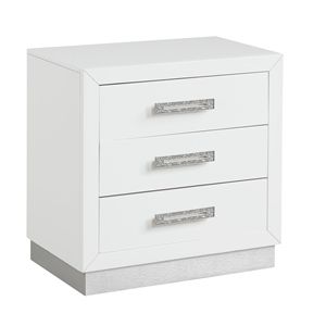 Comodino in legno bianco latte - Product Image 4