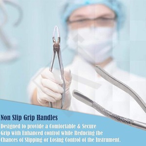Forceps d'extraction dentaire en corne de boeuf de qualité supérieure, réutilisables, pour extraction de molaires mandibulaires, outils chirurgicaux - Product Image 3