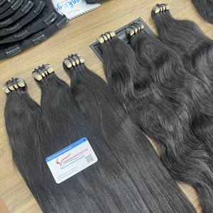 Extensiones de cabello con cinta adhesiva invisible premium, cabello humano vietnamita virgen, natural y suave. - Product Image 6