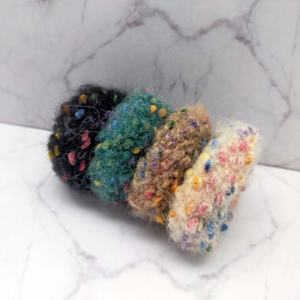 Nuevos lazos para el cabello de punto de lana de alta elasticidad, banda de toalla de punto colorida y dulce, accesorios versátiles para el cabello - Product Image 6