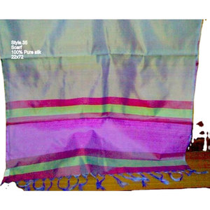 Bufanda 100% Seda Pura con Estampado Personalizado, Bufandas de Seda Natural Satinada, Elegantes Bufandas para Fiesta para Damas, Calidad Premium - Product Image 2