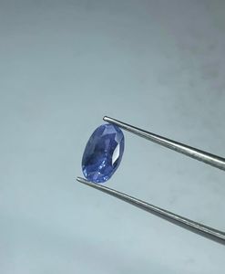 Zafiro azul natural de corte ovalado, zafiro sin calentamiento en venta, zafiro de Sri Lanka, piedra de las minas de Ceilán. - Product Image 4