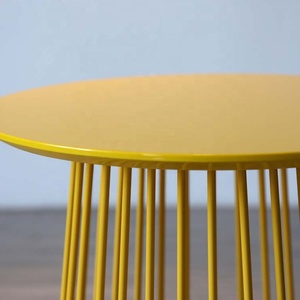 Hotel Living Metal <b>Round</b> Modern Luxury Wood Top All Metal of Type <b>Table</b> Usage Office Home Room Restaurant <b>Round</b> Made in India - Product Image 5