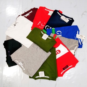 เสื้อยืดสต็อกล็อตขายส่งจากบังกลาเทศ จัดส่งรวดเร็ว ผู้จัดจำหน่าย เสื้อยืดผู้ชาย ผ้าฝ้าย 100% เสื้อยืดผู้ชาย ผู้หญิง ชุดยูนิฟอร์ม ชุดทำงานส่งเสริมการขาย - Product Image 1