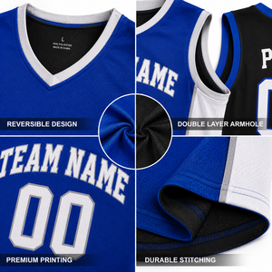 Maillot de basketball réversible personnalisé, double couche, pour entraînement et match, vêtement d'équipe sublimé, fabricant - Product Image 3