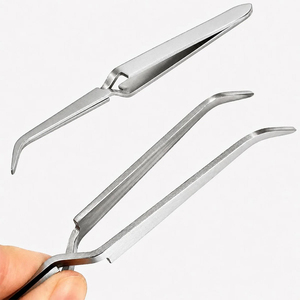 Pinzas de Precisión para Arte de Uñas de Alta Calidad, Pinzas de Acero Inoxidable Alemán con Bloqueo Cruzado de 14 cm, Pinzas de Manicura para Uso en Salones de Belleza - Product Image 1