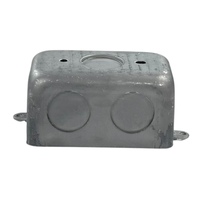 Boîtier de commutation à 7 découpes de 3/4 po, en acier galvanisé profond de 2,0 mm, avec oreilles externes, résistant au feu et à la corrosion, durable