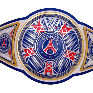 Ceinture de champion personnalisée Paris Saint-Germain, ceinture de titre bleue et rouge de haute qualité pour les fans et les collectionneurs du PSG - Product Image 2