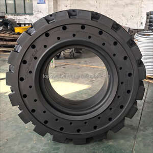 Neumático de Caucho Sólido 16/70-20 para Minicargadora, Nuevo del Proveedor OEM, Neumático AWP de 20 Pulgadas para Plataforma Elevadora de Tijera - Product Image 2