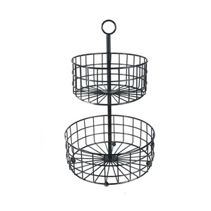 Panier de rangement de comptoir de cuisine en fil de fer, étagère à fruits et légumes à plusieurs niveaux, durable, taille et forme personnalisables, best-seller - Product Image 5