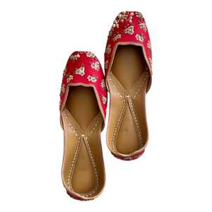 Premium Women Khussa Pumps Handmade Ethnic Pakistani Flats Comfortable Slip On <b>Shoes</b> Factory Wholesale Available For Sale - Product Image 1