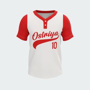 Camiseta de Béisbol Personalizada con Logotipo y Nombre al por Mayor, Sublimada, para Jóvenes, Ropa de Béisbol y Sóftbol, Camisetas de Béisbol de Dos Botones - Product Image 3