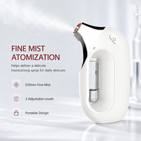 Injecteur d'oxygène haute pression pour le rajeunissement de la peau, pulvérisateur facial à jet d'oxygène hydratant avec lumière rouge et bleue pour usage domestique et professionnel