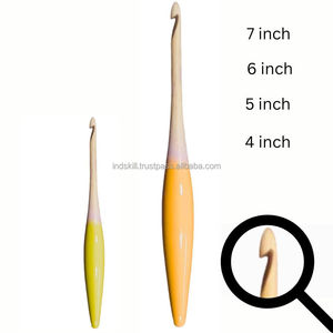 Gancho de tejer ergonómico de madera de 3,25mm Herramienta de costura de color personalizado - Product Image 4