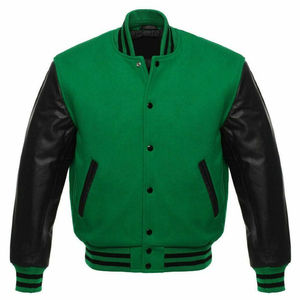 Nueva Chaqueta Varsity de Béisbol para Hombre, Personalizada, de Invierno, Resistente al Viento, con Cuello Alto, de Lona Gruesa y Transpirable, 100% Lana, Estilo Deportivo - Product Image 3