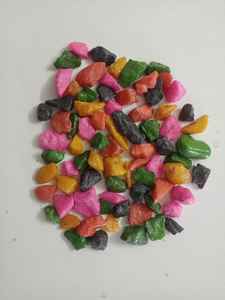 Wholesale MMArt 10-20mm Yellow Color Coated Quartz <b>Gravel</b> Outdoor Aggregate Landscaping Application Waterproof <b>Stone</b> Crumb - Product Image 3