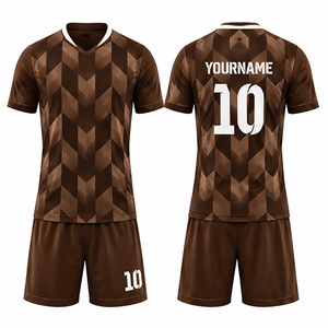 เสื้อฟุตบอลคอกลมแขนสั้นแบบซับลิเมชั่นสั่งทำขายส่งสำหรับผู้ชายและผู้หญิง ระบายอากาศได้ดี แห้งเร็ว สวมใส่สบาย รับผลิตแบบ OEM - Product Image 1