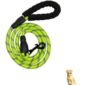 Arnés para Perros Antitirones, Reflectante, Ajustable, Resistente, para Entrenamiento de Perros Grandes, Negro y Verde Neón - Product Image 4