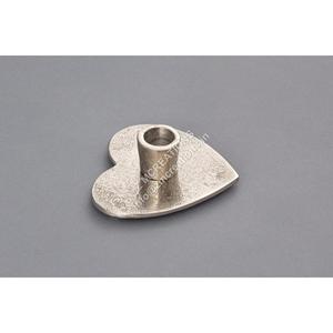 Support de bougie en métal en forme de cœur, résistant à la chaleur, style personnalisé, fait main, design moderne, écologique, mariage, Noël, anniversaire - Product Image 1