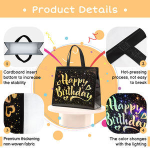 Premium Custom Logo Kraft Paper Candle Carrier <b>Bags</b> with Glossy Lamination Durable Handles and Eco Friendly Reusable Gift - Product Image 5