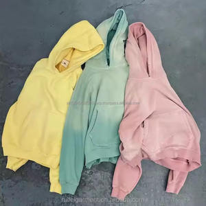 Sweat à capuche de luxe en molleton français lourd, à épaules tombantes, surdimensionné, pour hommes, sweat à capuche personnalisé avec impression, style assorti aux couleurs - Product Image 2