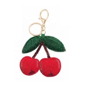 Glass Beads <b>Pineapple</b> Key Charm Hold to Keys or Bag Charm Hand Embroidery Key Charm Handbag Purse Gifted Key Charm Accessories - Product Image 3