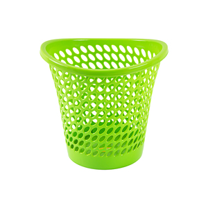 Poubelle en plastique ovale légère et durable pour la maison cuisine salle de bain bureau dortoir utiliser des trous de ventilation pour le stockage des aliments - Product Image 2