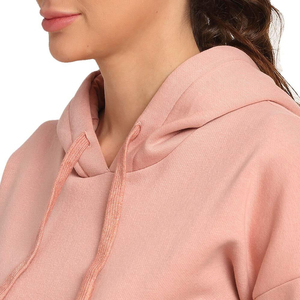 Conjunto de Sudadera con Capucha Rosa y Pantalones Cargo para Mujer, Chándal Informal de Color Liso, Manga Larga, Transpirable, de Algodón de Peso Medio, para Otoño - Product Image 3