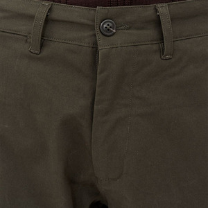 Shorts Cargo Chino Classiques pour Hommes en Twill de Coton Vert Olive avec Logo Personnalisé, Coupe Ajustée et Poches Latérales – Vente en Gros - Product Image 4