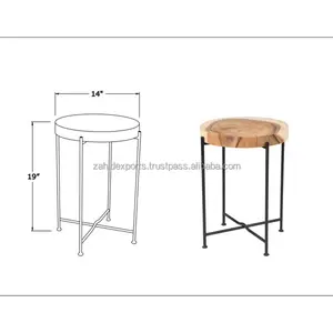 Mesa de Centro Convertible de Acero Inoxidable de Lujo, Forma Redonda, Moderna, para Sala de Estar, Exportada por Zahid Exports India, Gran Mayorista - Product Image 6