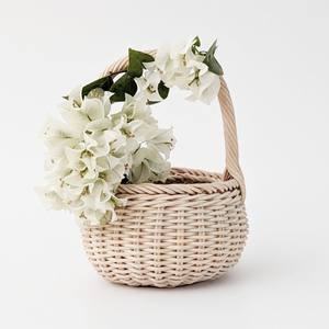 Cestas de flores de ratán tejidas, cestas pequeñas para regalo, decoración con flores, calidad excepcional - Product Image 3