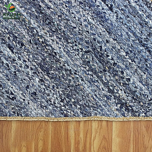 Tapis en jute et denim tressés faits à la main, écologiques, 300 cm x 300 cm, avec design personnalisé pour usage domestique et commercial - Product Image 4