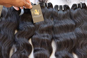 Cabello humano Natural Remy 100% sin procesar, pelo Natural virgen indio peruano de doble trama de visón, tejido de alta calidad - Product Image 2