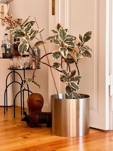 Macetero de metal dorado de pie para flores secas, macetas y decoración del hogar y jardín, ¡gran oferta! - Product Image 6