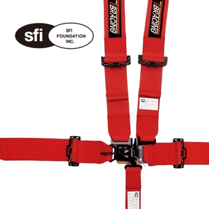 Arnés de Seguridad de Carreras TBRACING SF-501 de 5 Puntos, Rojo, de Poliéster, con Bloqueo de Seguridad, Certificado SFI 16.1, Certificado ISO9001:2015, Cinturón de Seguridad para Automóvil de 3 Pulgadas - Product Image 3