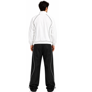 <b>Men's</b> Printed Streetwear Nylon Tracksuit Windbreaker <b>Jacket</b> Pants Set Premium Athletic Sportswear OEM ODM Private Label - Product Image 3