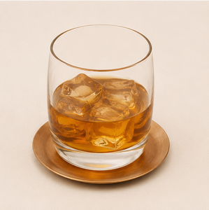 Handmade Pure Copper Coasters Set for Drinks Heavy Duty Solid Copper Round <b>Cup</b> <b>Mats</b> With Antique Patina Finish Minimalist Table - Product Image 4