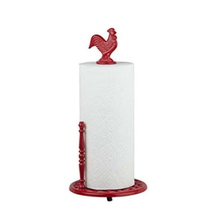 Support de rouleau d'essuie-tout blanc avec base lestée antidérapante pour comptoir de cuisine et table à manger, distributeur de rouleaux de cuisine en fer - Product Image 3
