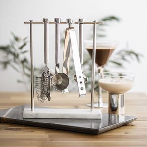 Elegante Juego de Herramientas para Bar de Cócteles, Coctelera de Acero Inoxidable, Jigger, Colador, Muddler, Cuchara Mezcladora, Abridor de Botellas, Profesional para Bartending - Product Image 1