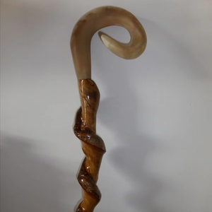 INSTRUMENTO - Mango de bastón de cuerno de búfalo natural, la mejor calidad, color natural, mango de cuerno de vaca - Product Image 6