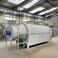Séchoir rotatif en acier inoxydable 304 de qualité alimentaire pour grains de café, riz, noix, avec contrôle PLC