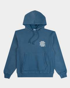 Coral Hooded Sweatshirt Unisex Regular Fit Cotton French Terry Pocket Front Logo Casual Autumn Wear - Product Image 5