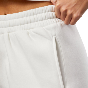 Shorts en molleton blanc pour femme, coupe décontractée, shorts de sport, toucher doux, entraînement, fitness, vêtements de sport décontractés, usage quotidien - Product Image 5