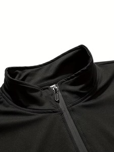 Men's Premium Sports Tracksuit Set Stand Collar <b>Zip</b> <b>Up</b> <b>Jacket</b> Jogger Pants Breathable Athletic Gym Running Training Suit - Product Image 2