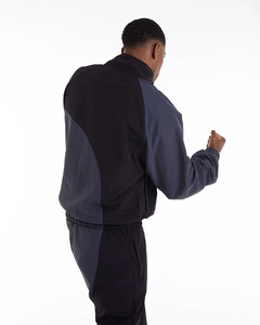 Custom High Quality Nylon Material Tracksuit Unisex 2 Piece <b>Zipper</b> <b>Jacket</b> & Pants Casual Sportswear Color Block Nylon Tracksuit - Product Image 3