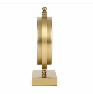 Reloj de Mesa de Metal Premium con Esfera de Números Romanos y Marco Circular Decorativo para Decoración de Hogar, Oficina, Escritorio y Sala de Estar - Product Image 2