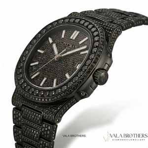 Reloj de Lujo para Hombre con Esfera Cuadrada Negra y Diamantes de Imitación, Joyería Hip Hop, Correa de Cristal de 20mm, Reloj de Alta Gama - Product Image 1